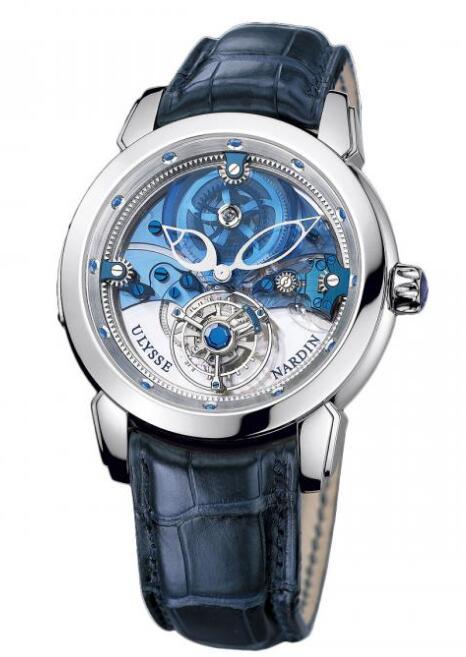 Review Best Ulysse Nardin Royal Blue Tourbillon 799-91 watches sale